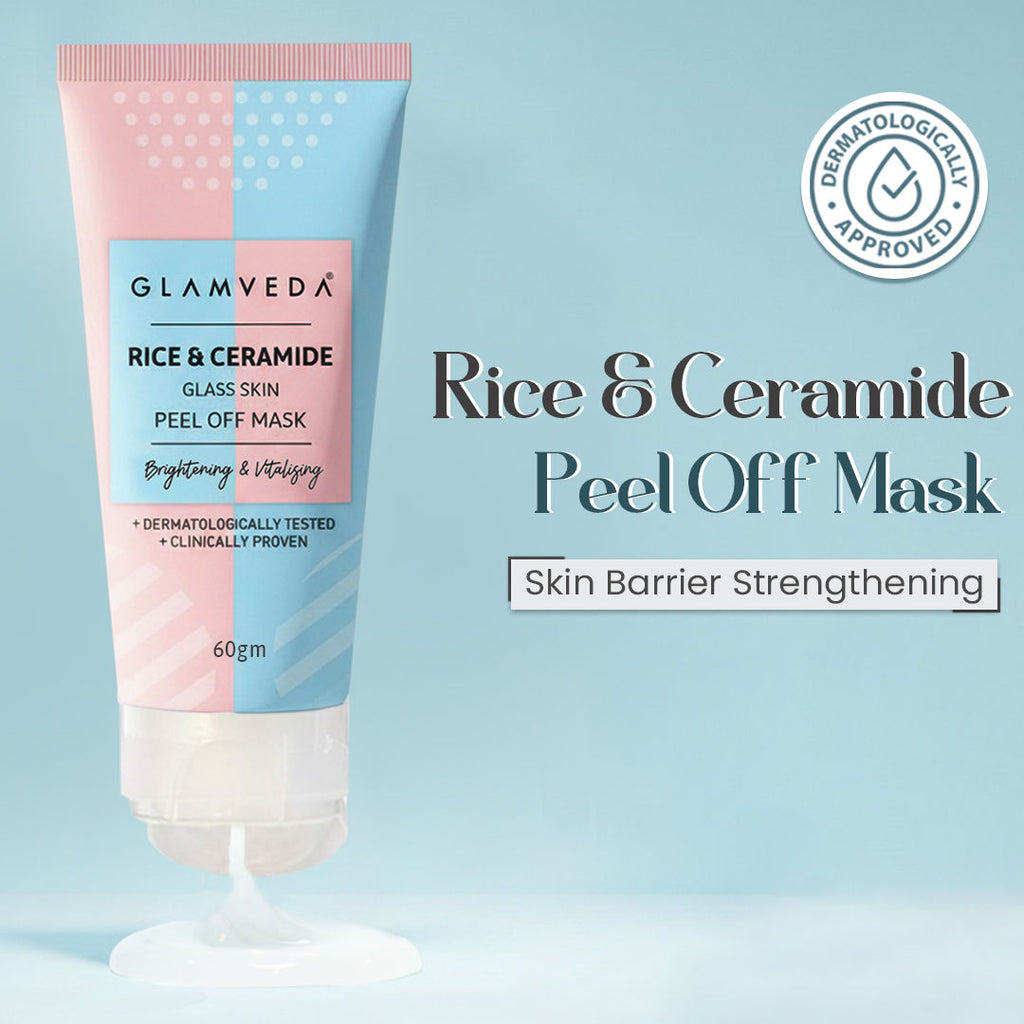 Glamveda Korean Rice & Ceramide Glass Skin Peel Off Mask