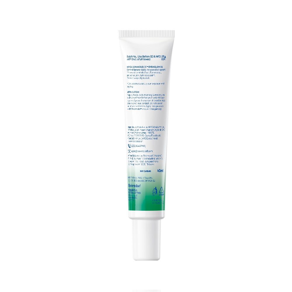 Nivea Luminous Even Glow Oil Control Serum Thiamidol, Salicylic, Hyaluronic Acid Reduces Dark Spot
