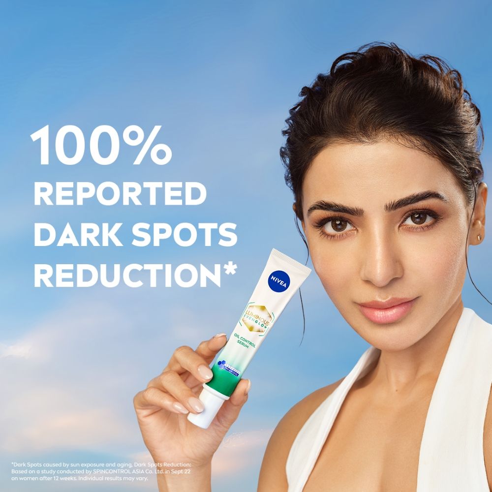 Nivea Luminous Even Glow Oil Control Serum Thiamidol, Salicylic, Hyaluronic Acid Reduces Dark Spot