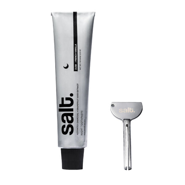 Salt. Oral Care Dusk Night Toothpaste & Eco-Friendly Squeezer Key Bundle