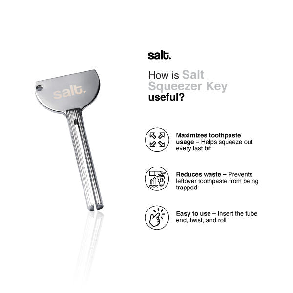 Salt. Oral Care Dusk Night Toothpaste & Eco-Friendly Squeezer Key Bundle