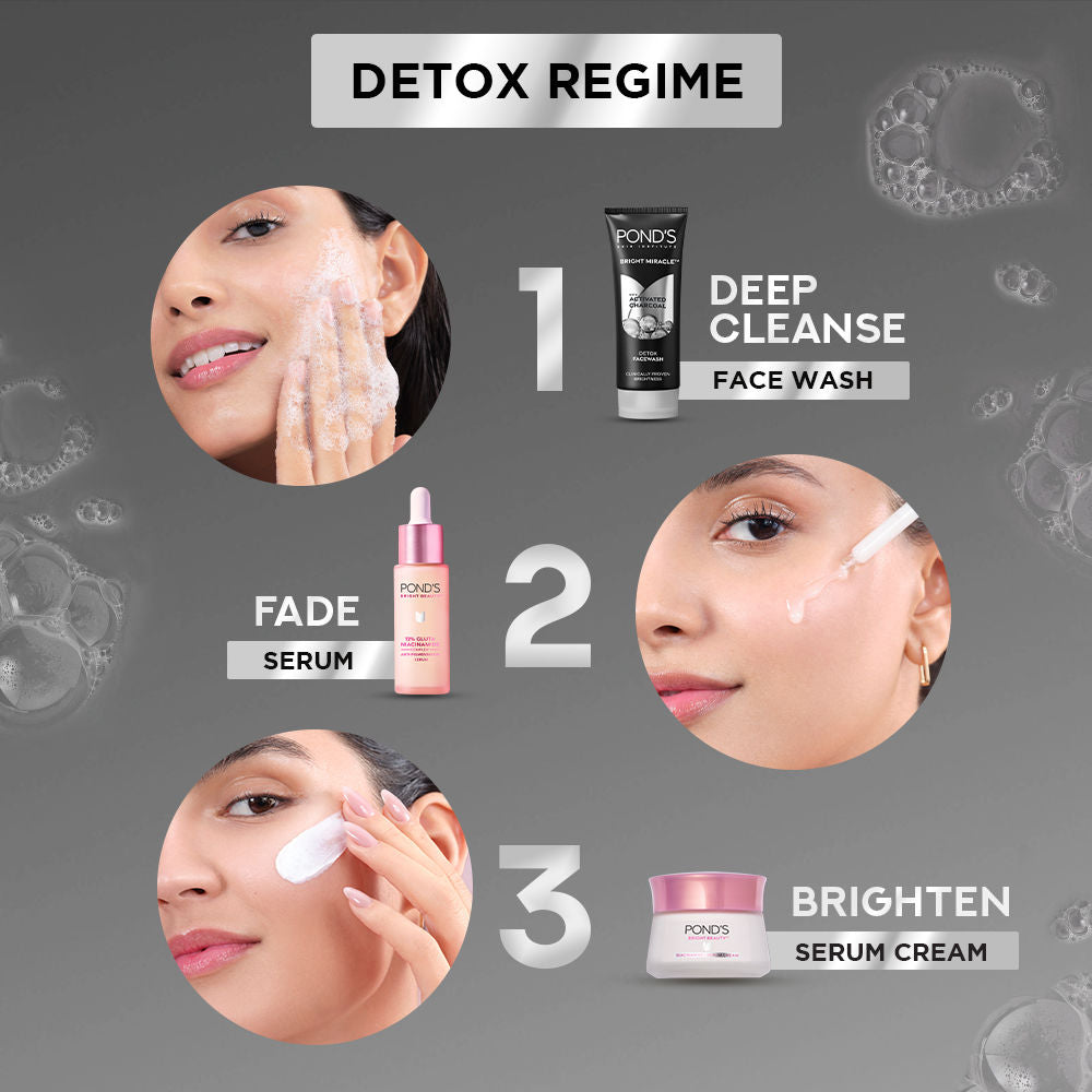 Ponds Pure Detox Anti-Pollution Purity Face Wash With Activated Charcoal