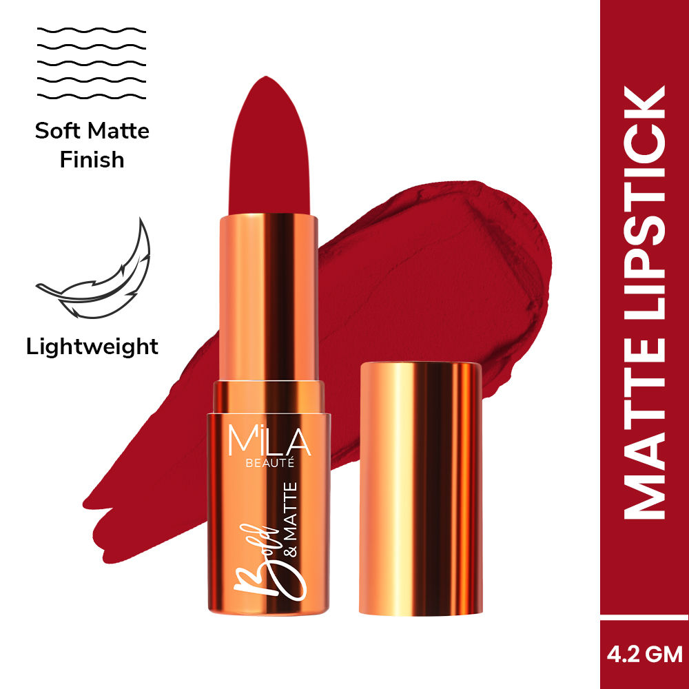 Mila Beauté Bold & Matte Long Lasting Highly Pigmented Lipstick