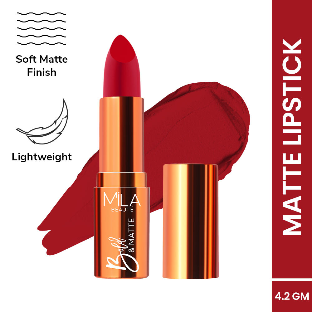 Mila Beauté Bold & Matte Long Lasting Highly Pigmented Lipstick