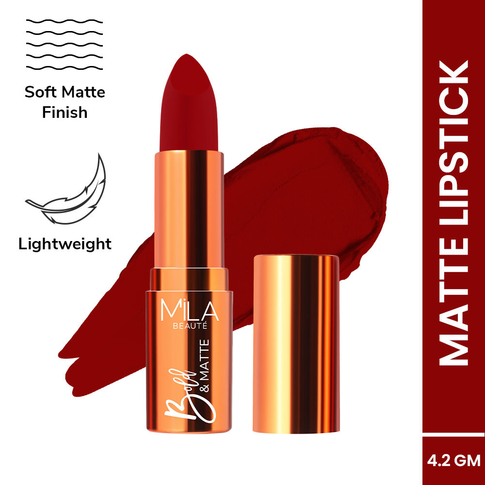 Mila Beauté Bold & Matte Long Lasting Highly Pigmented Lipstick