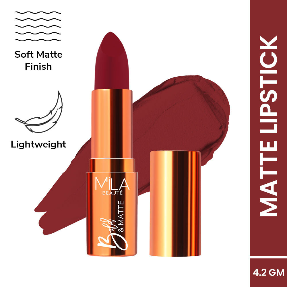 Mila Beauté Bold & Matte Long Lasting Highly Pigmented Lipstick