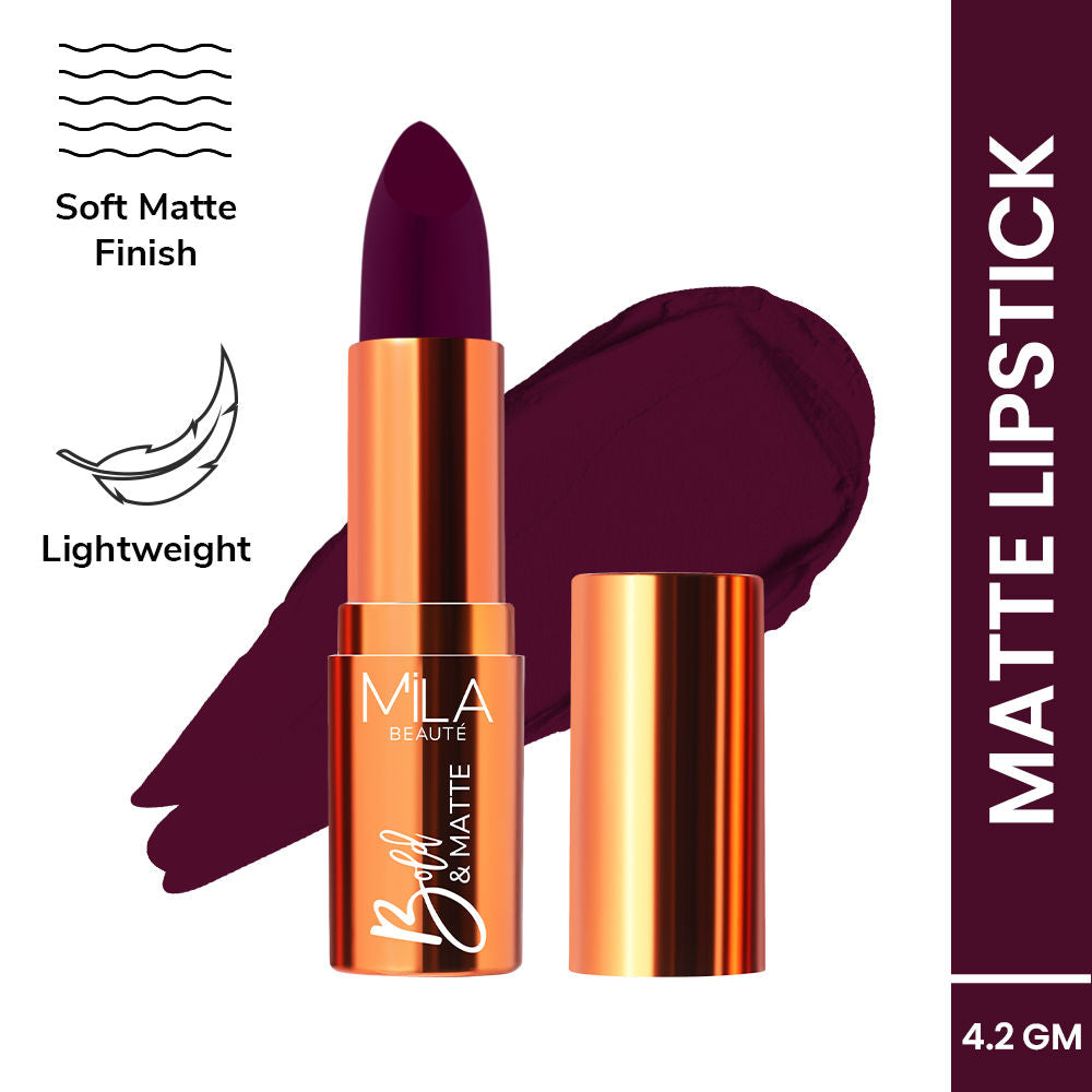 Mila Beauté Bold & Matte Long Lasting Highly Pigmented Lipstick