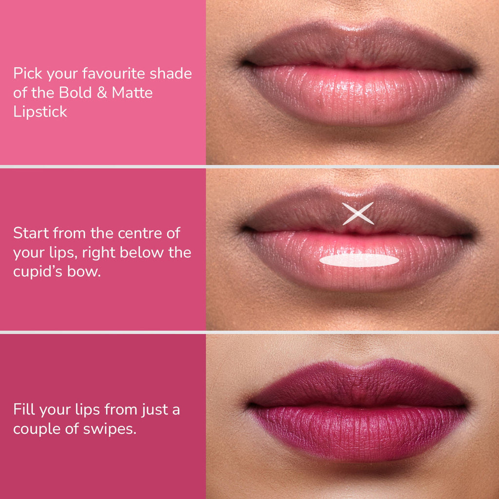 Mila Beauté Bold & Matte Long Lasting Highly Pigmented Lipstick