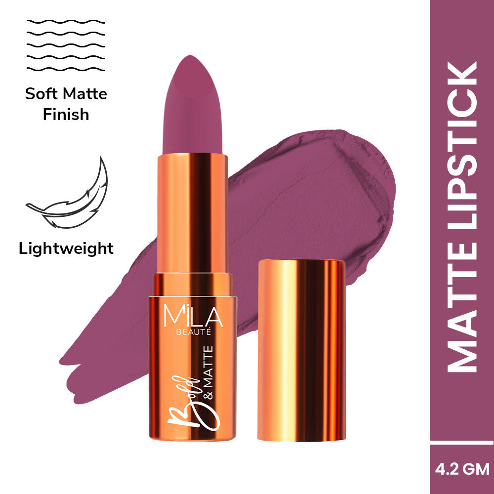 Mila Beauté Bold & Matte Long Lasting Highly Pigmented Lipstick