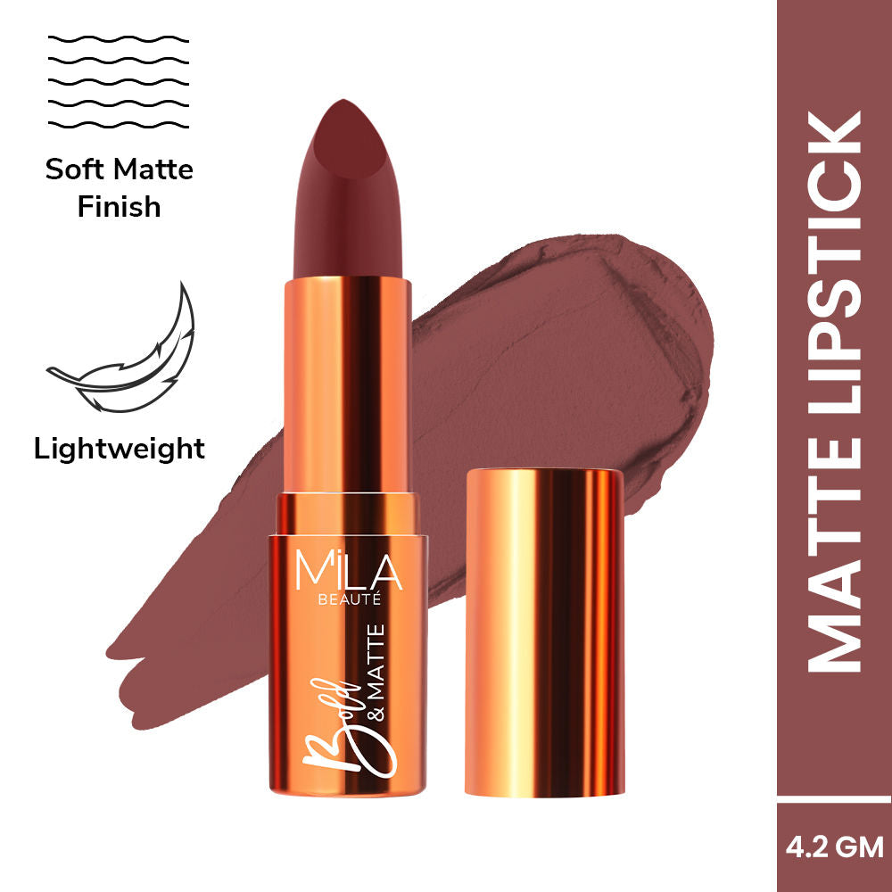 Mila Beauté Bold & Matte Long Lasting Highly Pigmented Lipstick