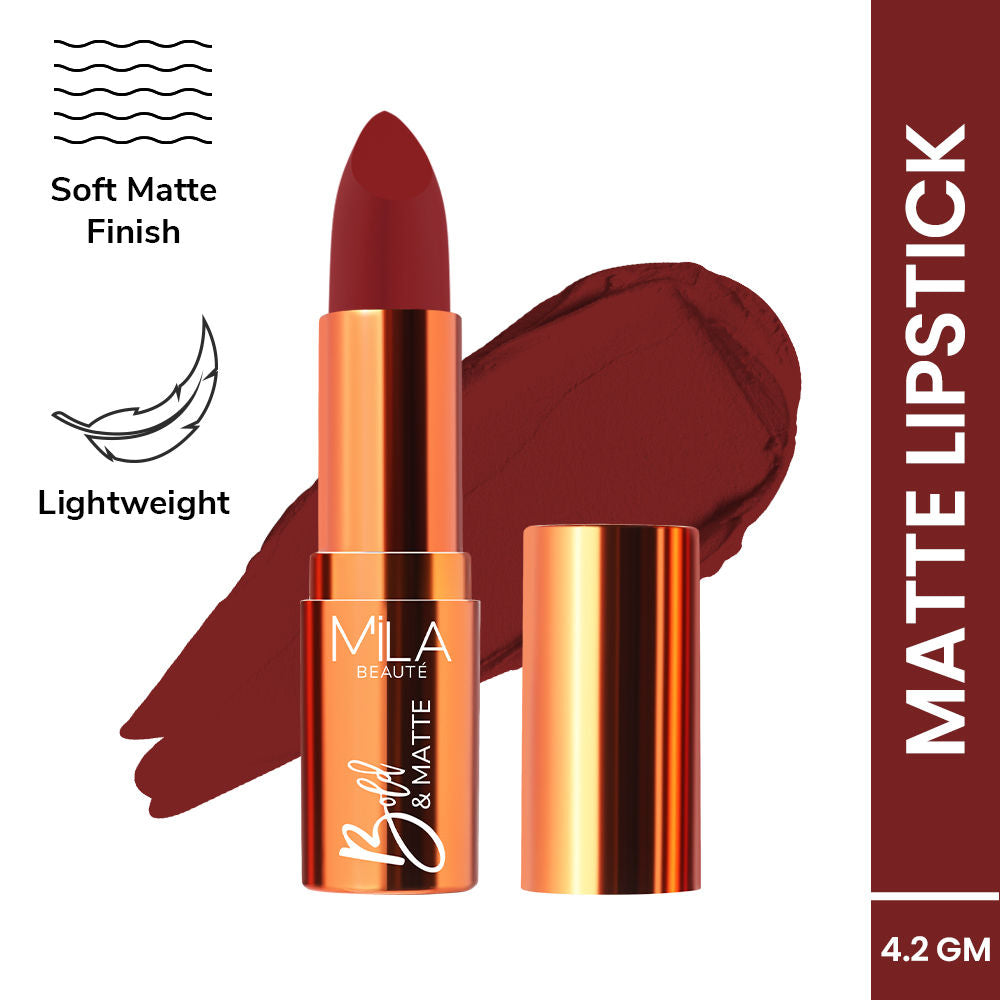 Mila Beauté Bold & Matte Long Lasting Highly Pigmented Lipstick