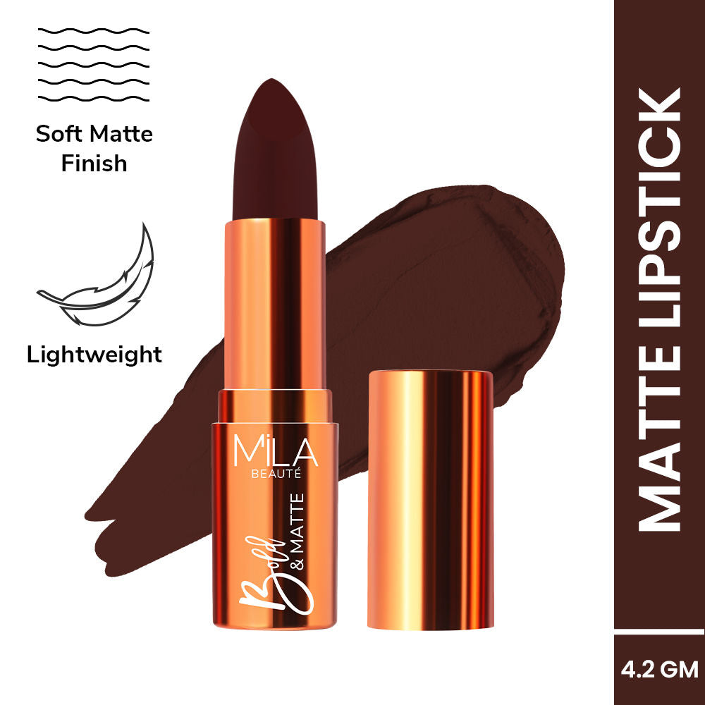 Mila Beauté Bold & Matte Long Lasting Highly Pigmented Lipstick