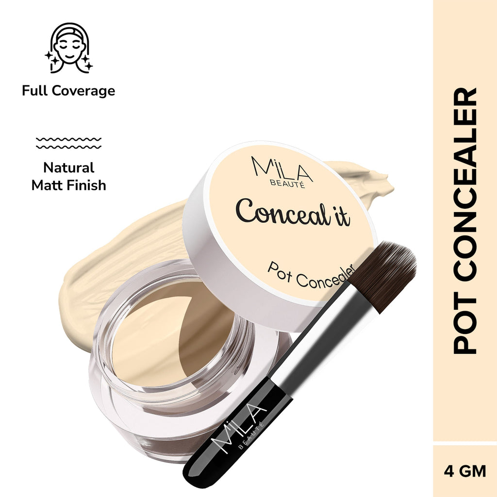 Mila Beauté Conceal It Pot Concealer Creamy Matte Finish with SPF 15