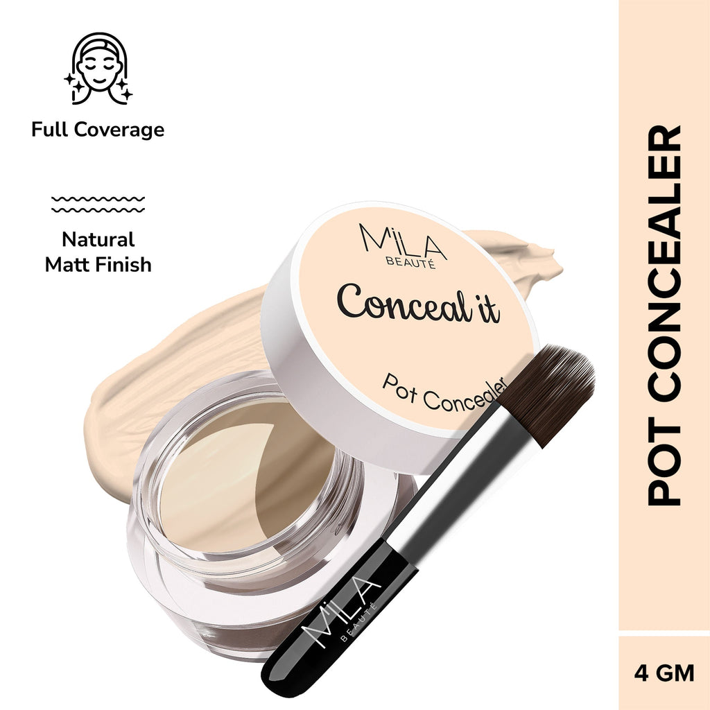 Mila Beauté Conceal It Pot Concealer Creamy Matte Finish with SPF 15
