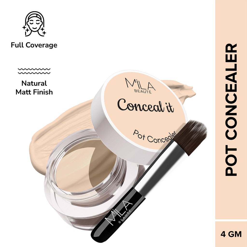 Mila Beauté Conceal It Pot Concealer Creamy Matte Finish with SPF 15