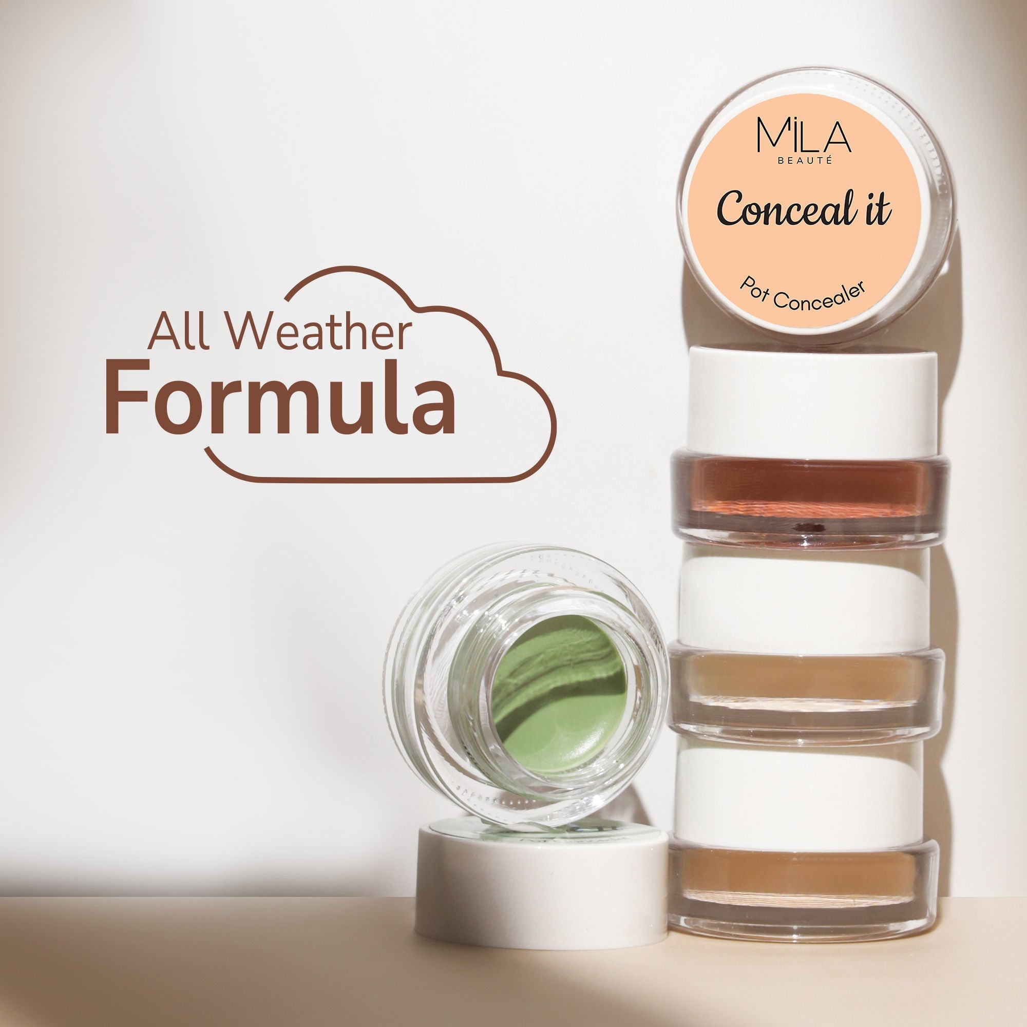 Mila Beauté Conceal It Pot Concealer Creamy Matte Finish with SPF 15