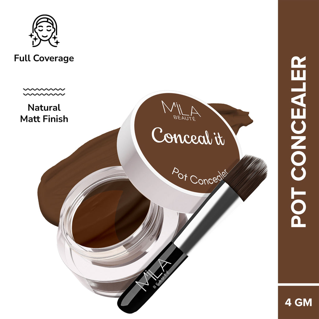 Mila Beauté Conceal It Pot Concealer Creamy Matte Finish with SPF 15