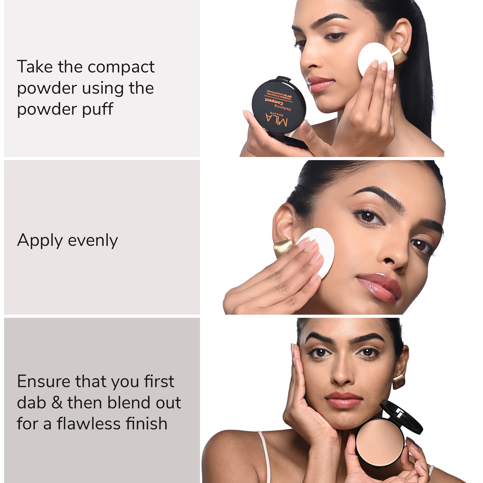 Mila Beauté Superstay Natural Matte Finish Perfecting Compact Powder with SPF 15