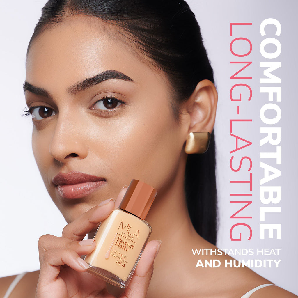 Mila Beauté Perfect Matte Longwear Foundation with SPF 15 & Oil Control Formula