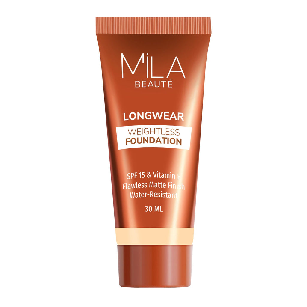 Mila Beauté Longwear Weightless Matte Finish Foundation with SPF 15