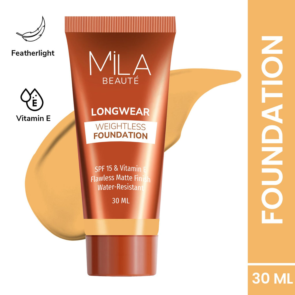 Mila Beauté Longwear Weightless Matte Finish Foundation with SPF 15