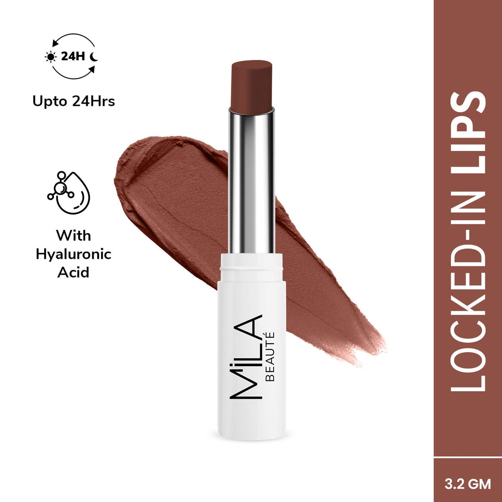 Mila Beauté 24 Hr Non-Transfer Matte Locked-In Lipstick
