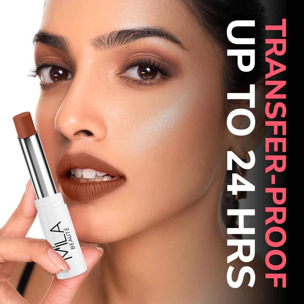 Mila Beauté 24 Hr Non-Transfer Matte Locked-In Lipstick
