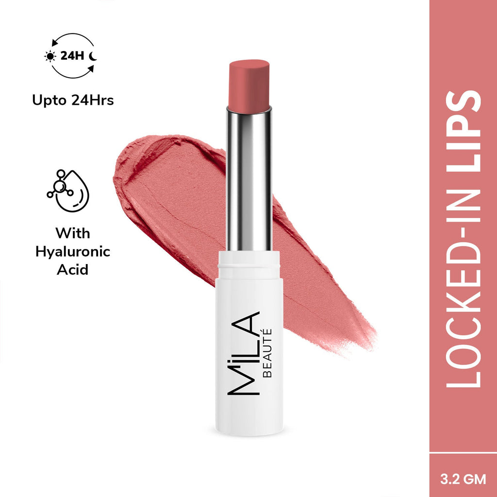 Mila Beauté 24 Hr Non-Transfer Matte Locked-In Lipstick