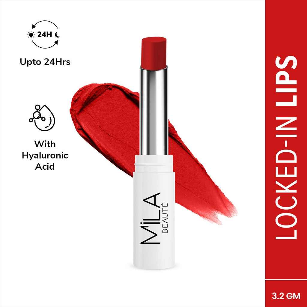 Mila Beauté 24 Hr Non-Transfer Matte Locked-In Lipstick