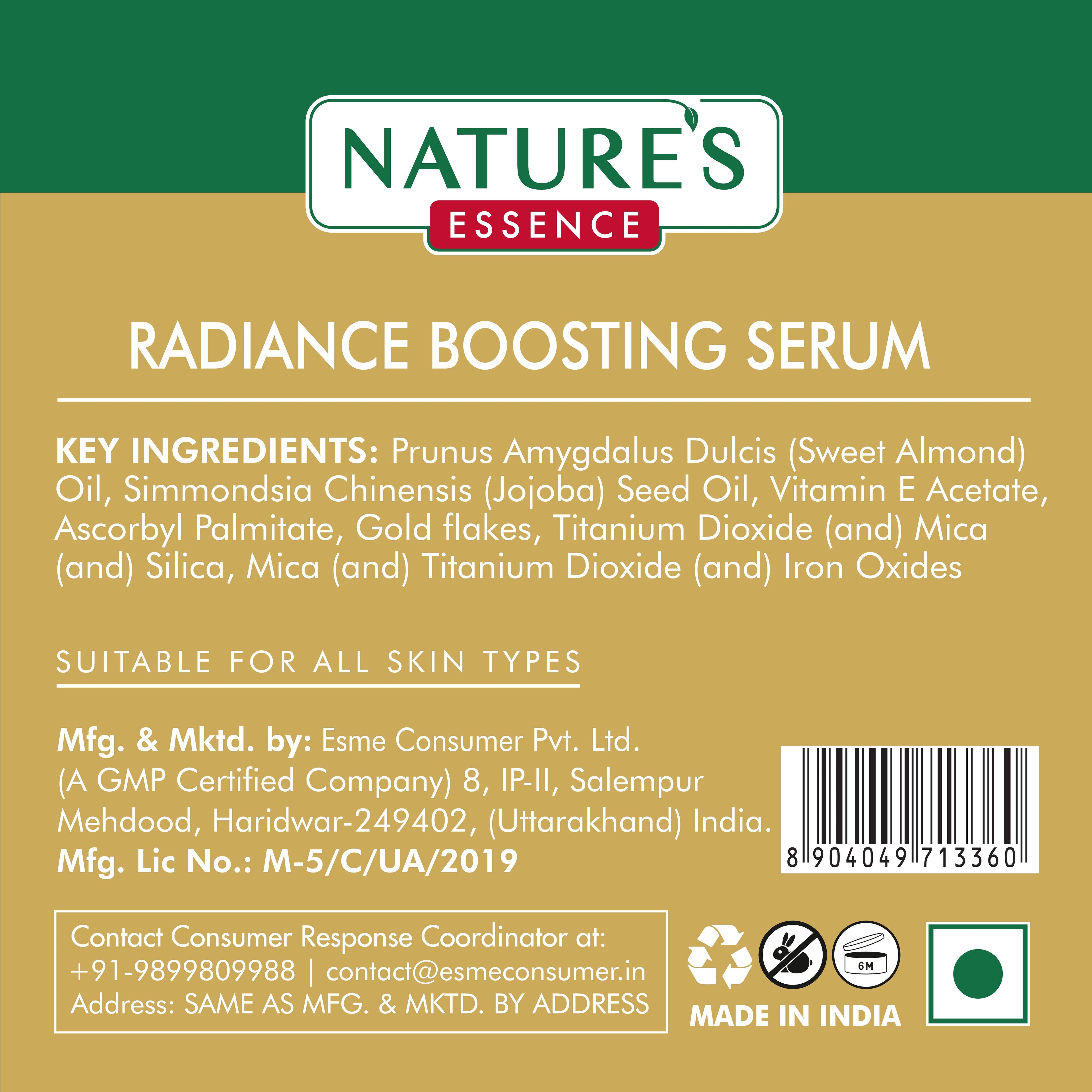 Nature's Essence Radiance Boosting Serum with 24K Gold