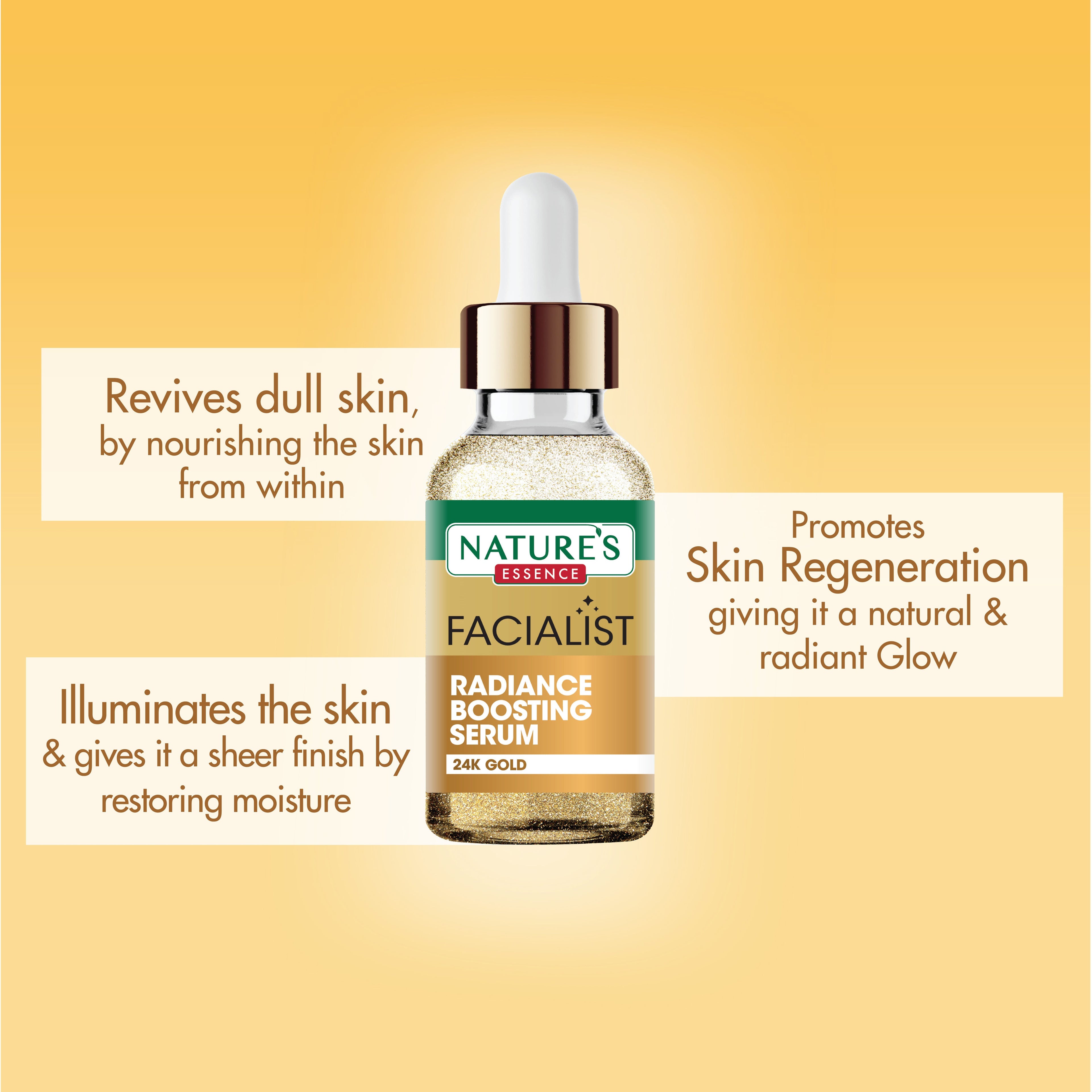 Nature's Essence Radiance Boosting Serum with 24K Gold