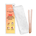 Matra Wax Strips Hair Waxing for Full Body Facial Hair Removal - Free Wooden Stick Knife Applicators