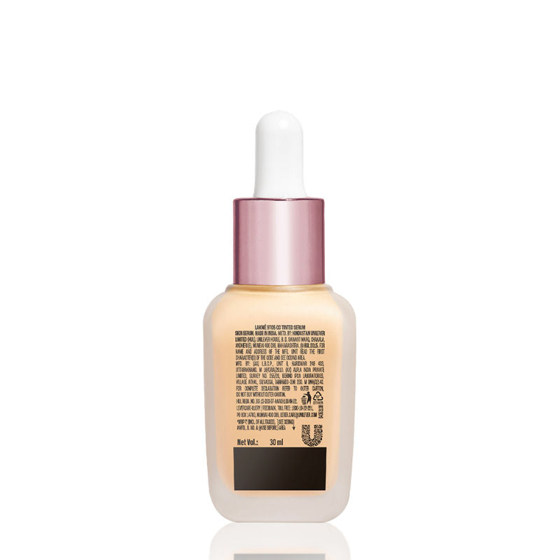 Lakme CC Tinted Serum - Skin Tint with 2% Hyaluronic Acid Complex