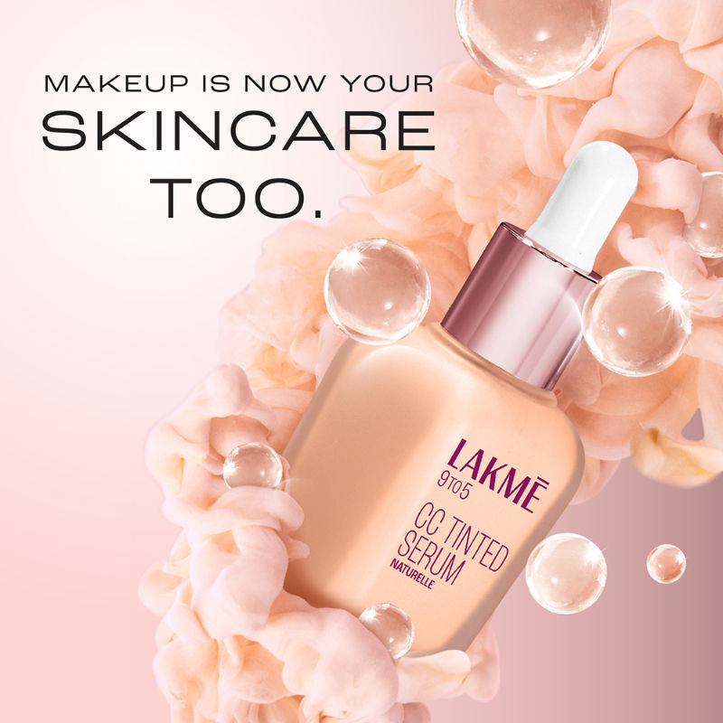 Lakme CC Tinted Serum - Skin Tint with 2% Hyaluronic Acid Complex
