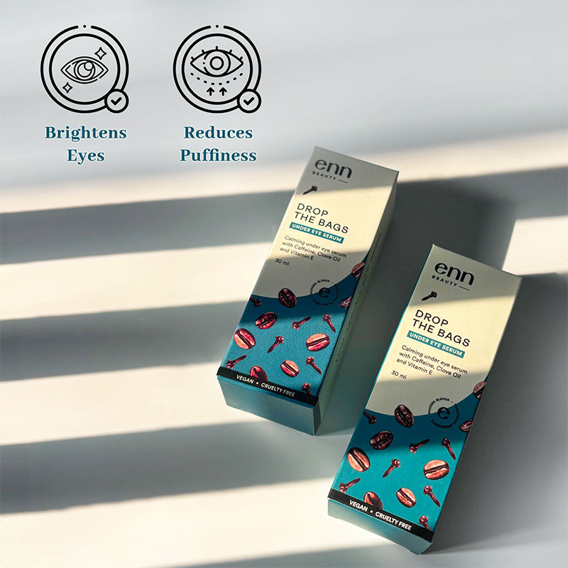 ENN Under Eye Serum For Dark Circle, Wrinkles & Puffiness Reduction With Caffeine & Clove Oil