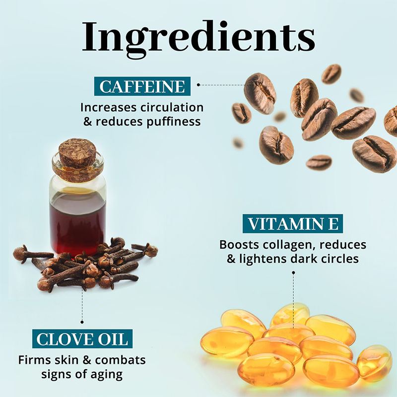 ENN Under Eye Serum For Dark Circle, Wrinkles & Puffiness Reduction With Caffeine & Clove Oil