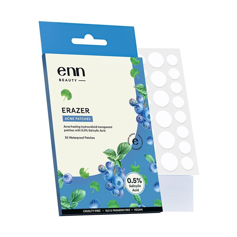 ENN Erazer Acne Pimple Patches - 0.5% Salicylic Acid, Waterproof & Transparent, 36 Patches