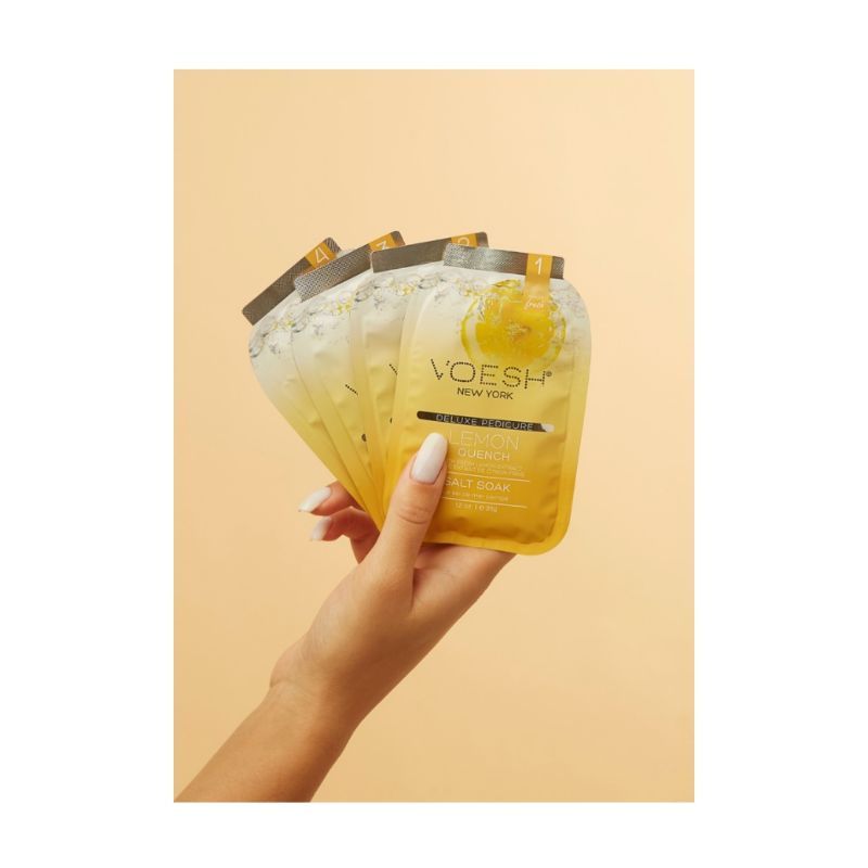 VOESH Deluxe Pedicure In A Box (4 Step) - Lemon Quench