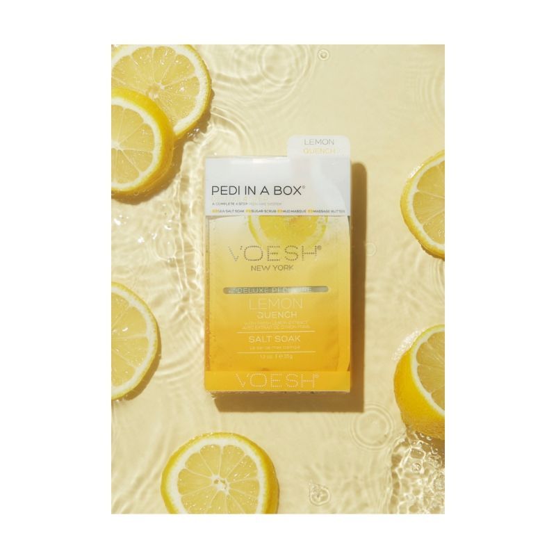 VOESH Deluxe Pedicure In A Box (4 Step) - Lemon Quench