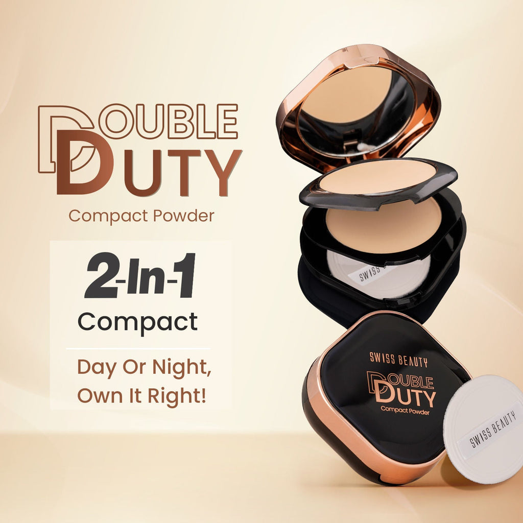 Swiss Beauty Double Duty Compact Powder
