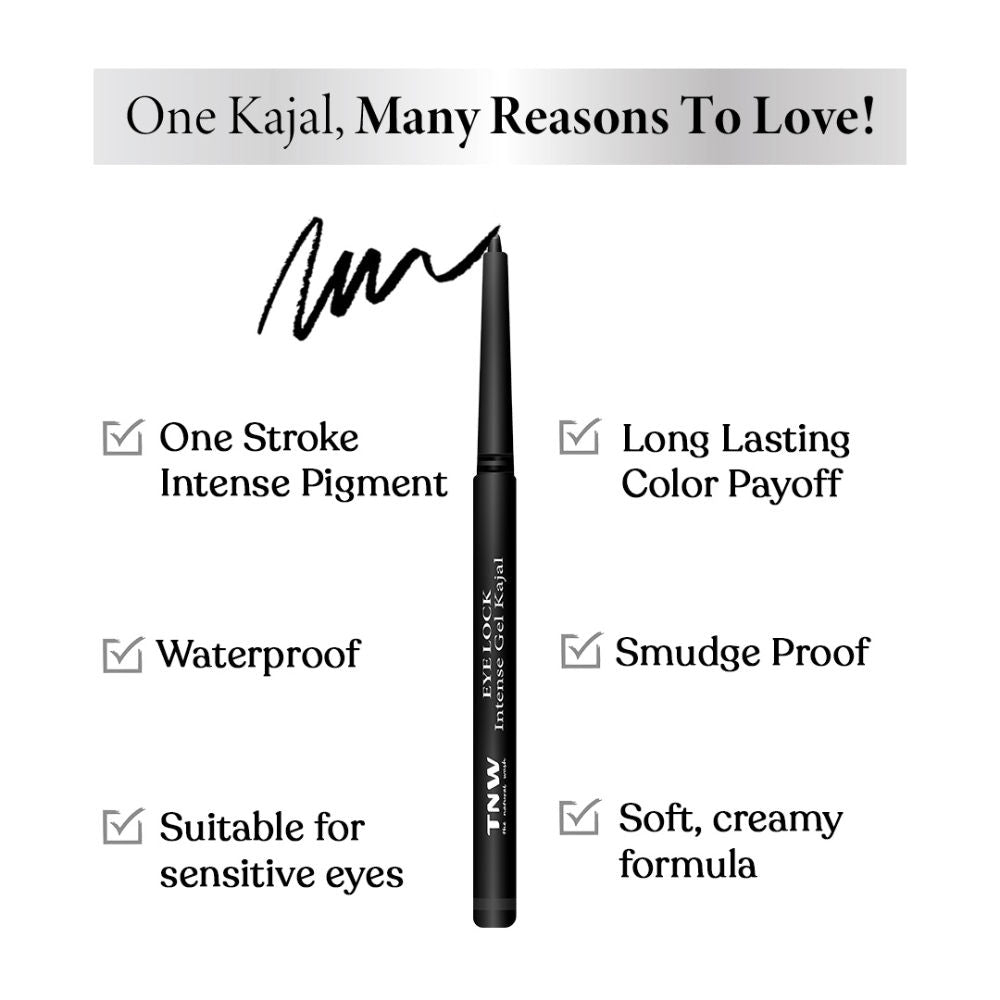 TNW The Natural Wash Eye Lock Intense Gel Kajal