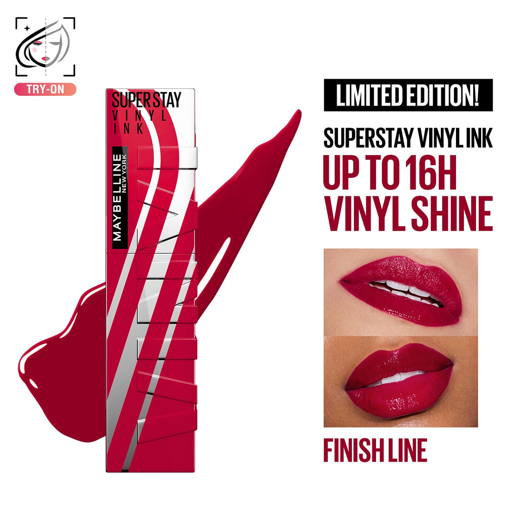 Maybelline New York Super Stay Vinyl Ink High Shine Racing Liquid Lipstick