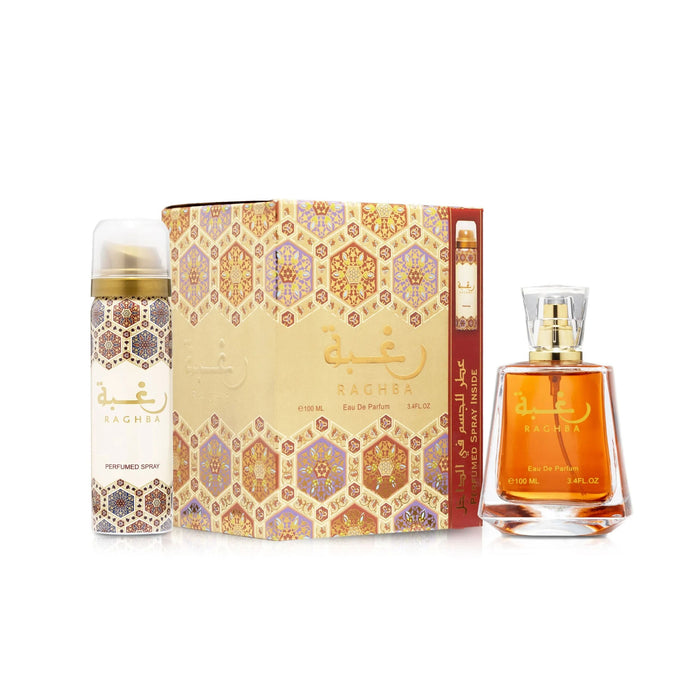 Lattafa Raghba With Deodorant Long Lasting Unisex Eau De Parfum