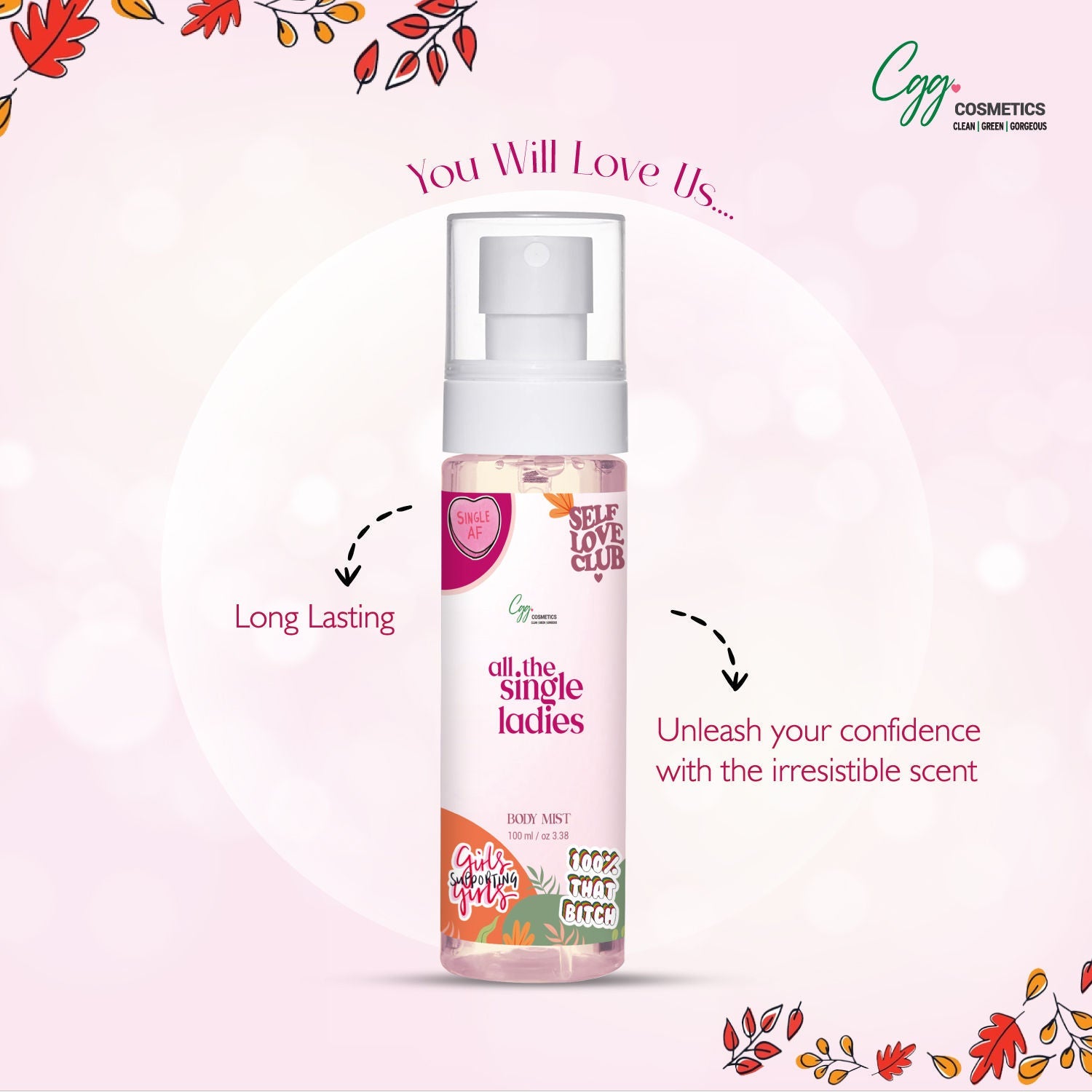 CGG Cosmetics All The Single Ladies Body Mist