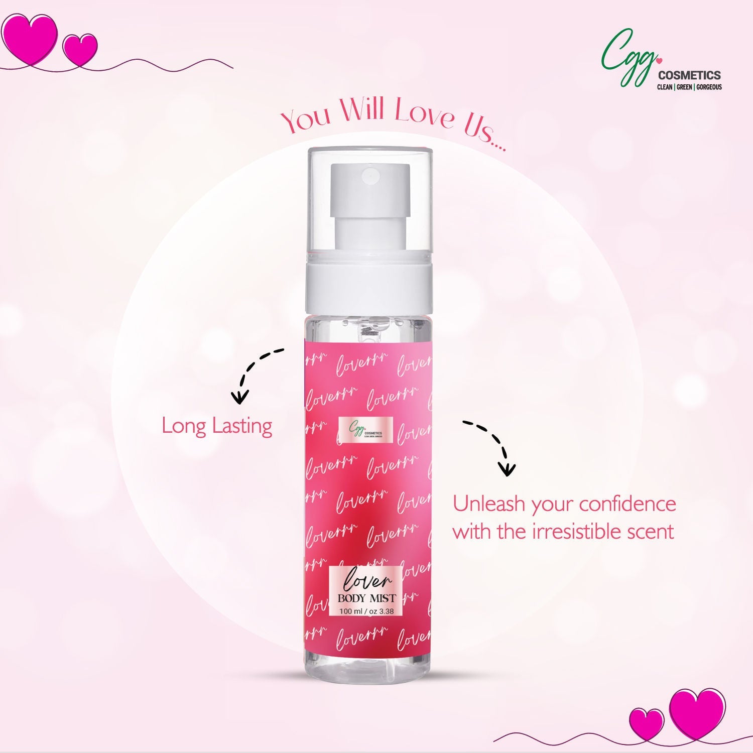 CGG Cosmetics Lover Body Mist