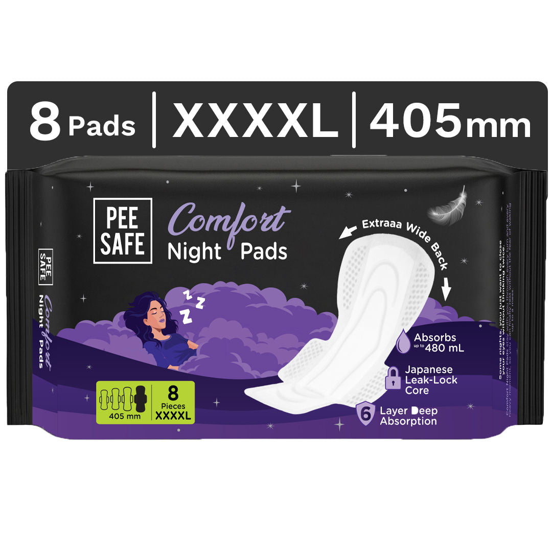 Pee Safe Comfort Night Pads XXXXL 8N