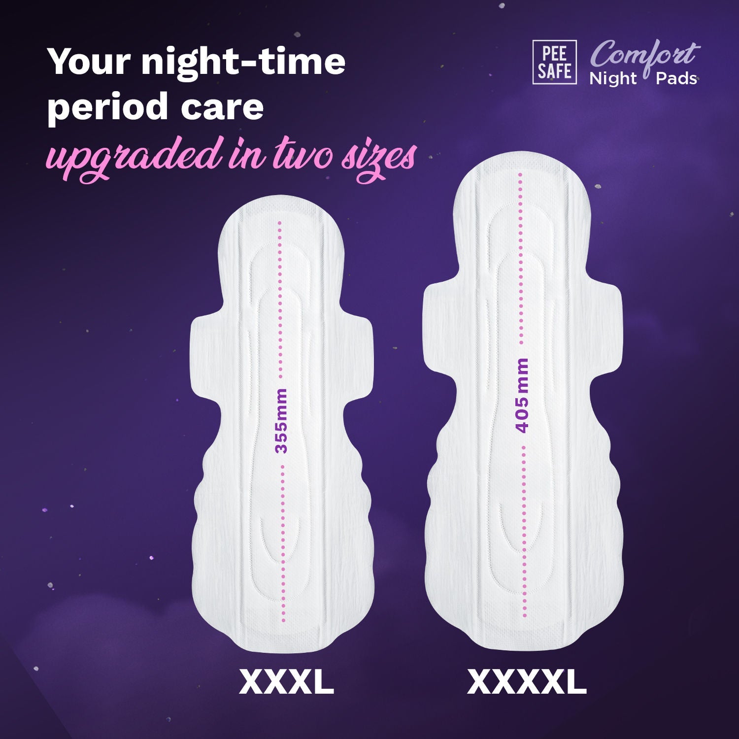 Pee Safe Comfort Night Pads XXXXL 8N
