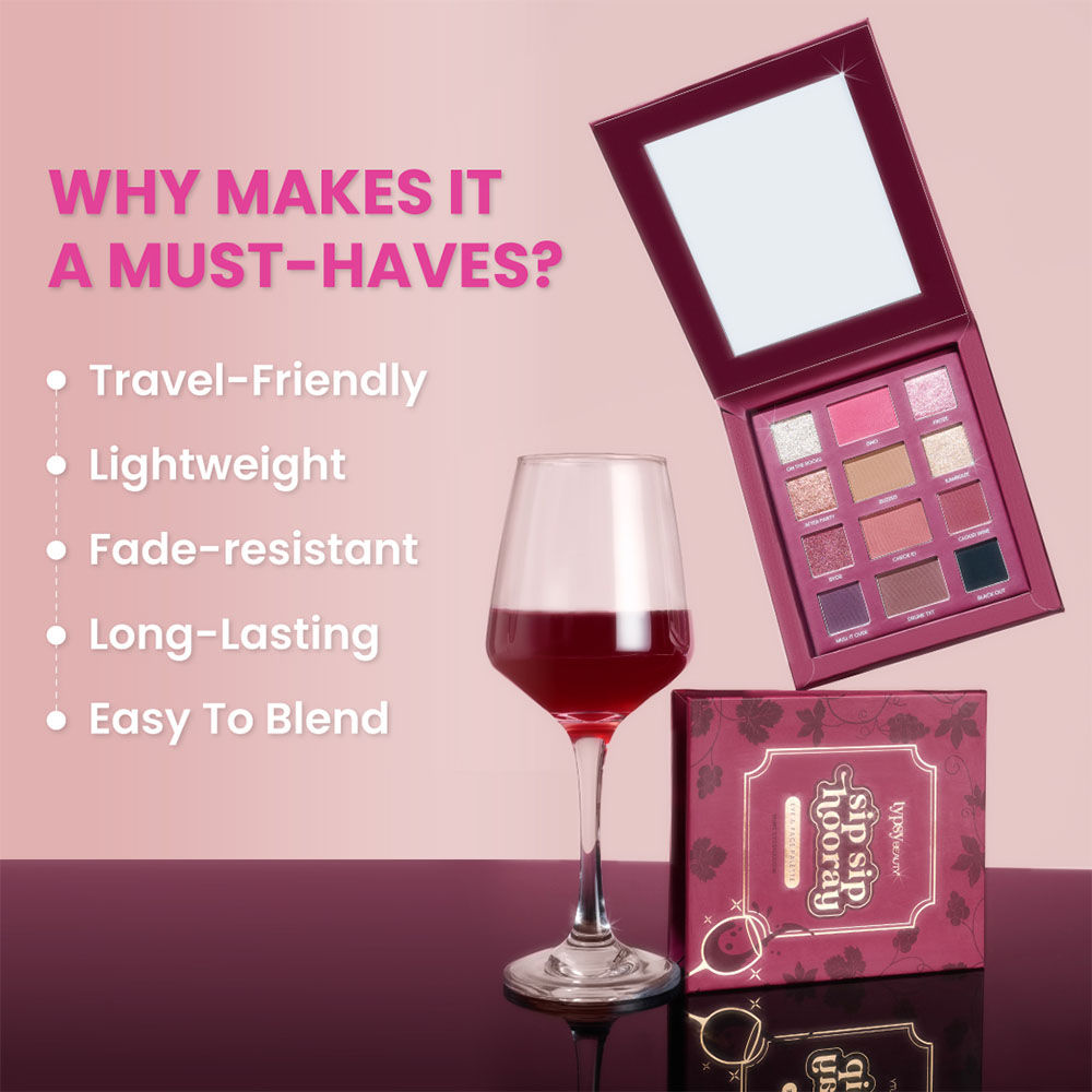 Typsy Beauty Sip Sip Hooray Wine Eyeshadow Palette