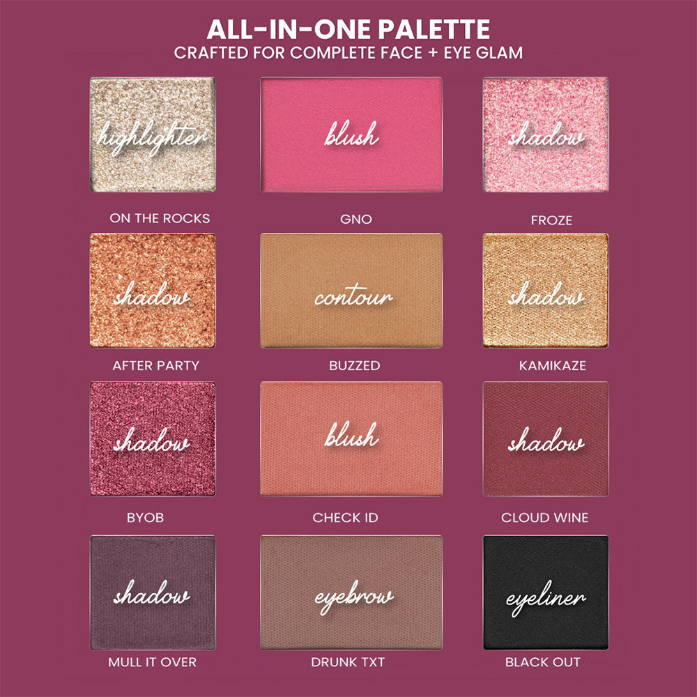 Typsy Beauty Sip Sip Hooray Wine Eyeshadow Palette