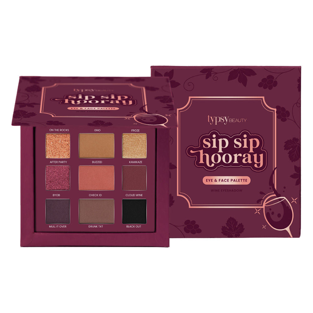 Typsy Beauty Sip Sip Hooray Wine Eyeshadow Palette